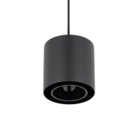 Lampe à suspendre noire en métal GU10...