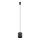 Lampe à suspendre noire en métal GU10 jusquà 10 W ronde Ø13 cm