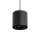 Lampe à suspendre noire en métal GU10 jusquà 10 W ronde Ø13 cm