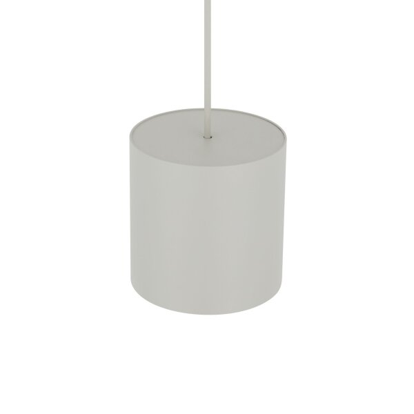 Suspension ronde métal GU10 Ø13 cm gris soie