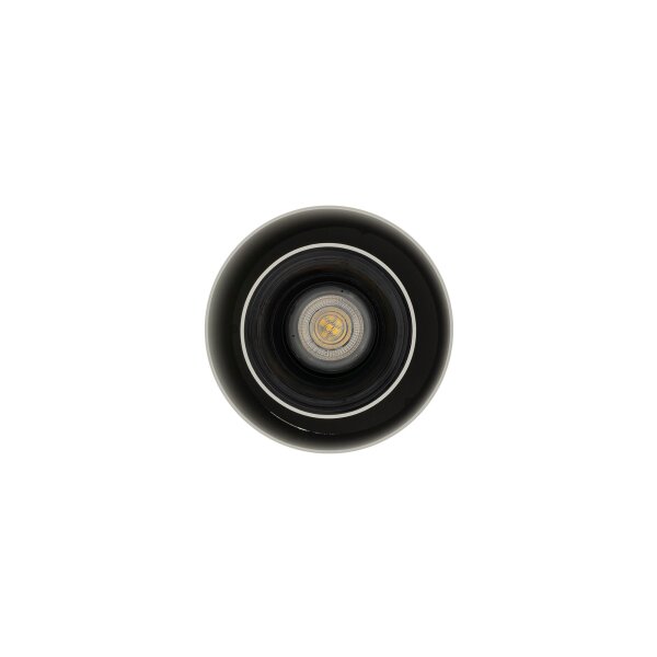 Suspension ronde métal GU10 Ø13 cm gris soie