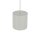 Suspension ronde métal GU10 Ø13 cm gris soie