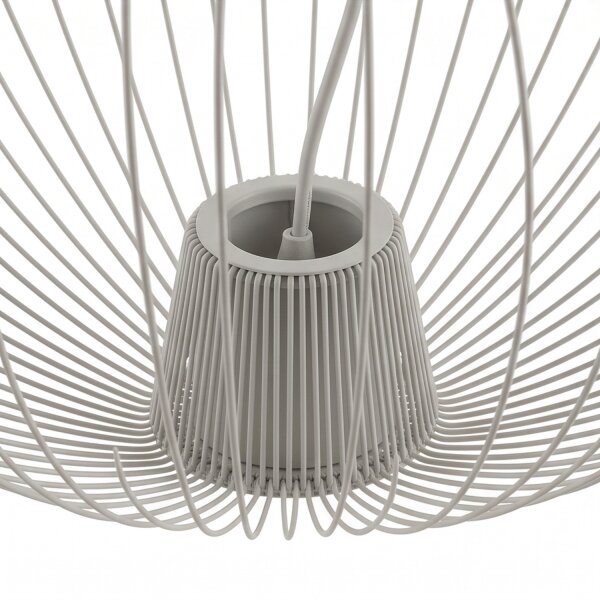 Suspension décorative métal gris soie GU10 L:70 cm