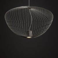Suspension décorative métal gris soie GU10...