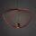 Lampe suspendue décorative en métal L:70 cm GU10 en terre cuite