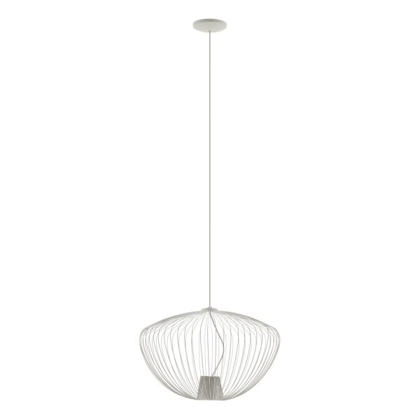 Lampe à suspendre décorative en métal L:54,5 cm GU10 gris soie