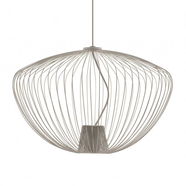 Lampe à suspendre décorative en métal L:54,5 cm GU10 gris soie