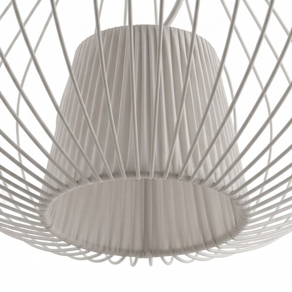 Lampe à suspendre décorative en métal L:54,5 cm GU10 gris soie