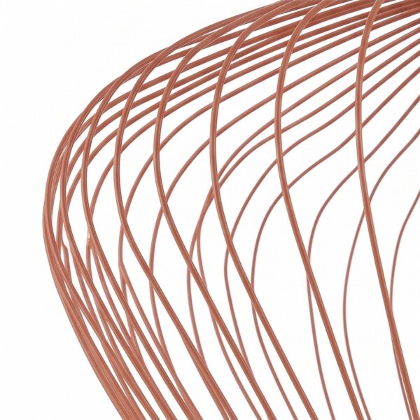 Fil de fer Lampe à suspendre Métal Terracotta L:54,5 cm GU10