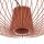 Fil de fer Lampe à suspendre Métal Terracotta L:54,5 cm GU10