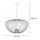 Fil de fer Lampe à suspendre Métal Terracotta L:54,5 cm GU10