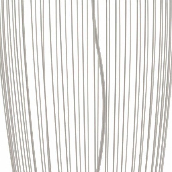 Fil de fer Suspension métal gris soie L:27 cm GU10