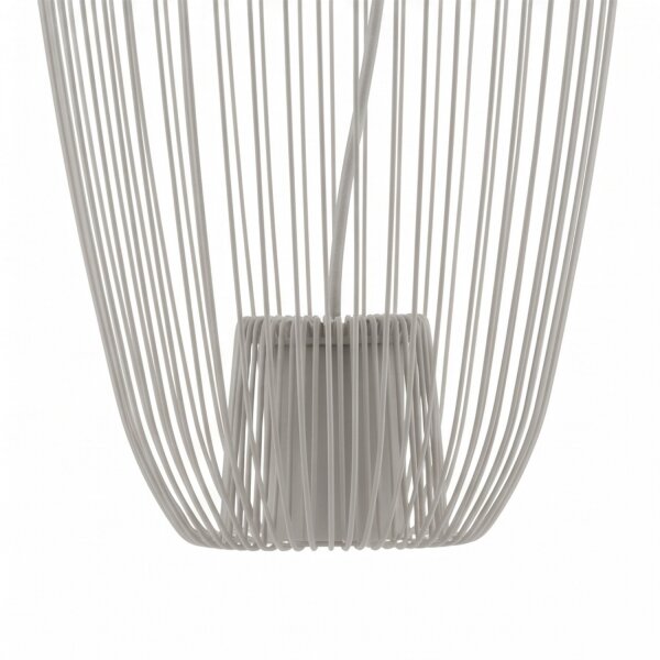 Fil de fer Suspension métal gris soie L:27 cm GU10