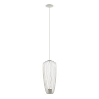 Fil de fer Suspension m&eacute;tal gris soie L:27 cm GU10
