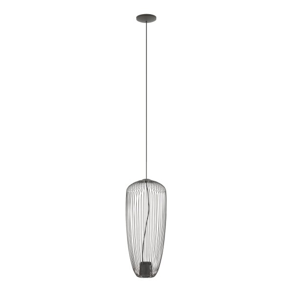 Fil de fer Lampe suspendue Métal Umbra Gris L:27 cm GU10