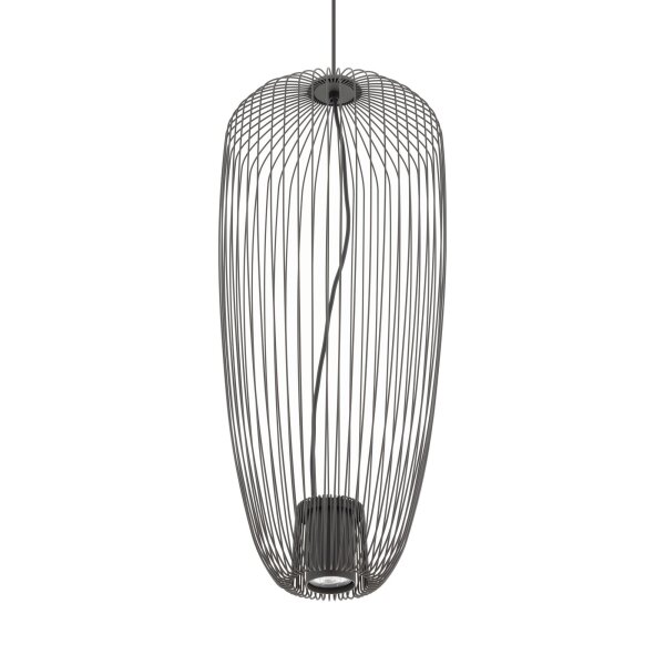 Fil de fer Lampe suspendue Métal Umbra Gris L:27 cm GU10