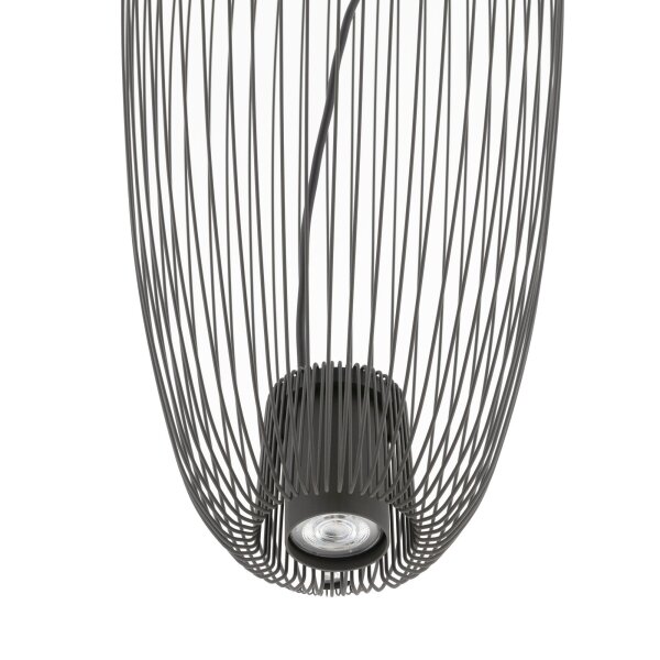 Fil de fer Lampe suspendue Métal Umbra Gris L:27 cm GU10