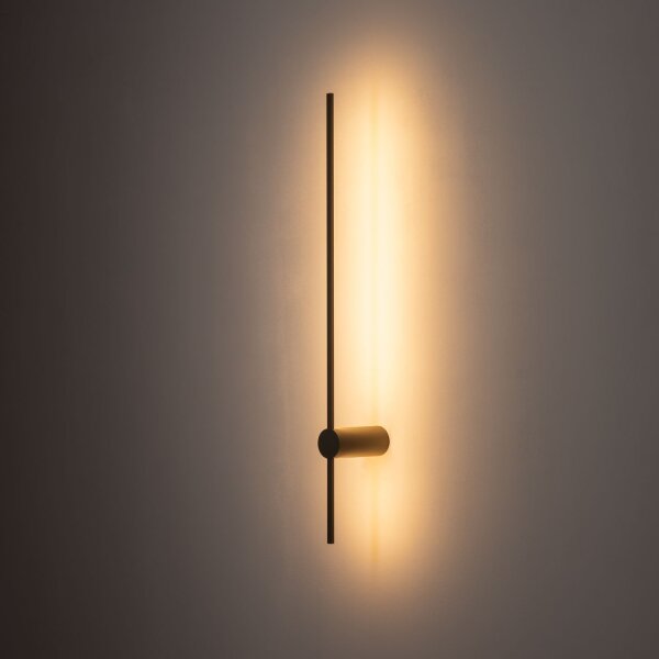 Applique LED aluminium olive soyeuse H:80 cm indirecte