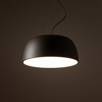 Lampe à suspendre ronde en métal Umbra Gris...