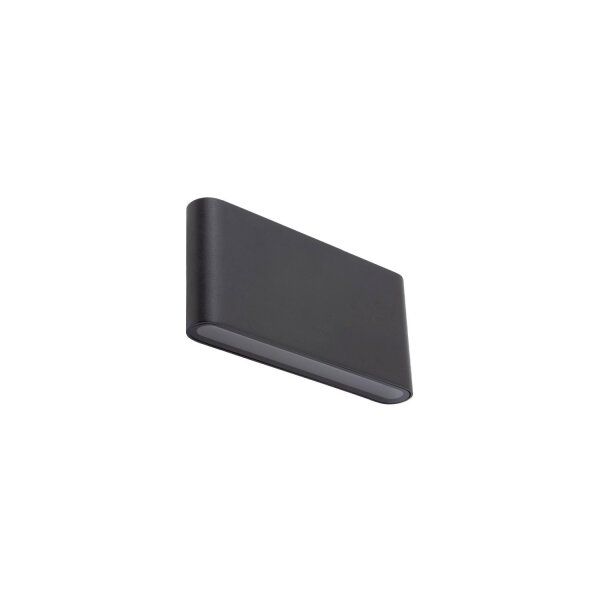 Lampe dextérieur LED murale Up Down aluminium 5 W IP54 noire