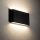 Lampe dextérieur LED murale Up Down aluminium 5 W IP54 noire