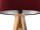 Lampadaire tripode en bois 140cm Bordeaux Rétro Salon
