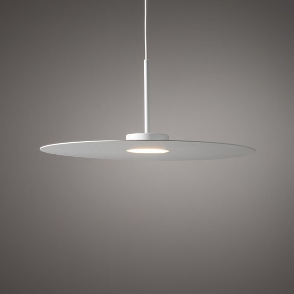 Suspension moderne en acier GX53 ronde Ø40 cm Blanc