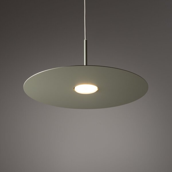 Lampe à suspendre moderne en acier GX53 ronde Ø40 cm vert sauge