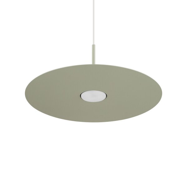 Lampe à suspendre moderne en acier GX53 ronde Ø40 cm vert sauge