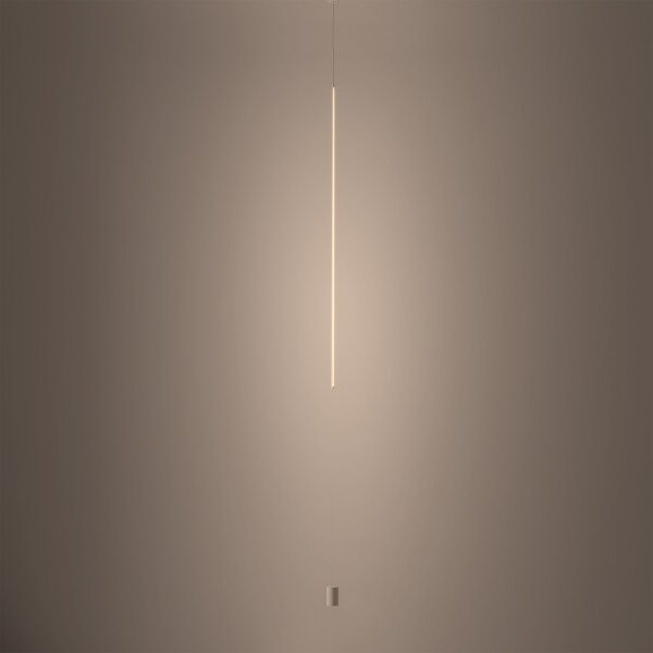 Suspension LED Blanc Aluminium Ø5,5 cm rond 19 W