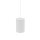 Suspension LED Blanc Aluminium Ø5,5 cm rond 19 W