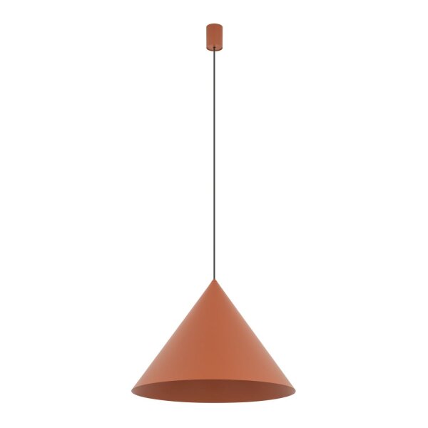Lampe à suspendre stylée en métal terracotta GU10 Ø50 cm