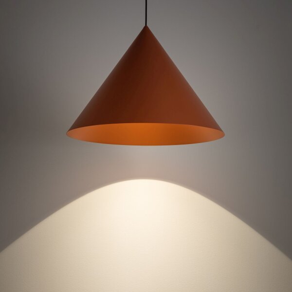 Lampe à suspendre stylée en métal terracotta GU10 Ø50 cm