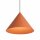 Lampe à suspendre stylée en métal terracotta GU10 Ø50 cm