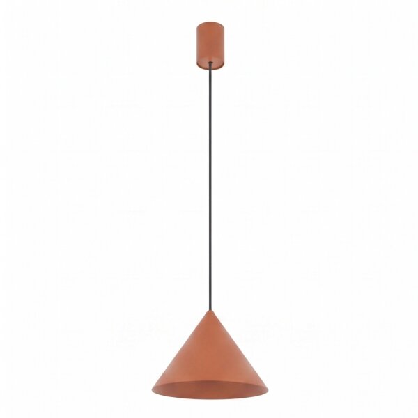 Lampe à suspendre décorative métal GU10 Ø20,5 cm Terracota