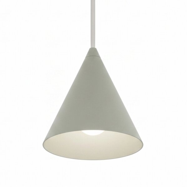 Suspension ronde vert sauge Ø11 cm GU10 métal