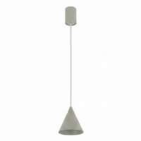 Suspension ronde vert sauge Ø11 cm GU10 métal
