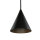 Suspension ronde noire Ø11 cm GU10 Métal Moderne