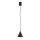 Suspension ronde noire Ø11 cm GU10 Métal Moderne