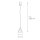 Suspension ronde noire Ø11 cm GU10 Métal Moderne