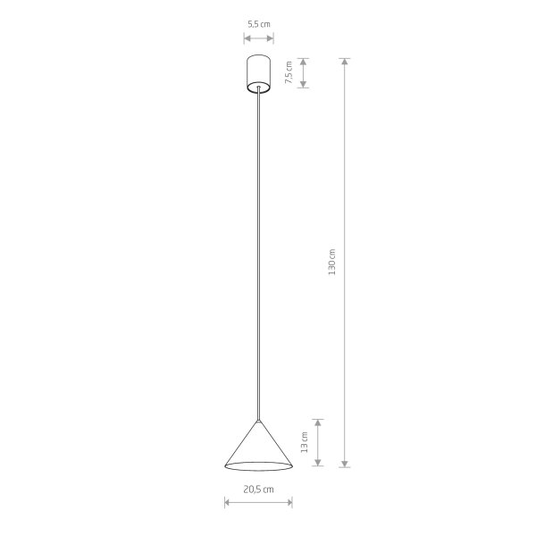 Lampe à suspendre décorative métal GU10 Ø20,5 cm Umbra bleu