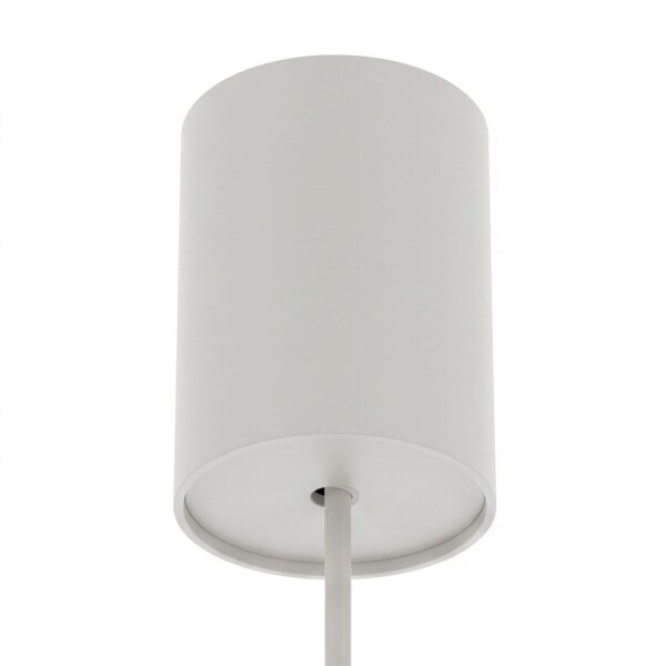 Suspension ronde gris soie Ø11 cm GU10 métal