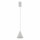 Suspension ronde gris soie Ø11 cm GU10 métal