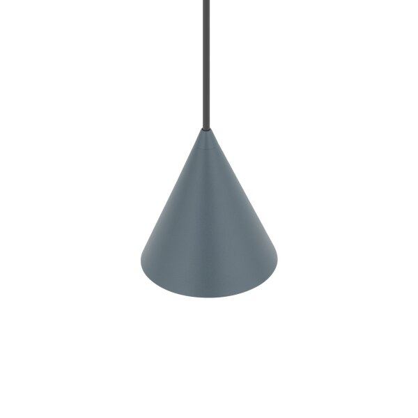 Suspension ronde Umbra Bleu Ø11 cm GU10 Cône en métal