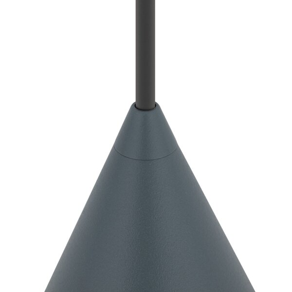 Suspension ronde Umbra Bleu Ø11 cm GU10 Cône en métal