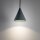 Suspension ronde Umbra Bleu Ø11 cm GU10 Cône en métal