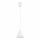 Suspension ronde blanche Ø11 cm GU10 métal cône