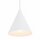 Suspension ronde blanche Ø11 cm GU10 métal cône