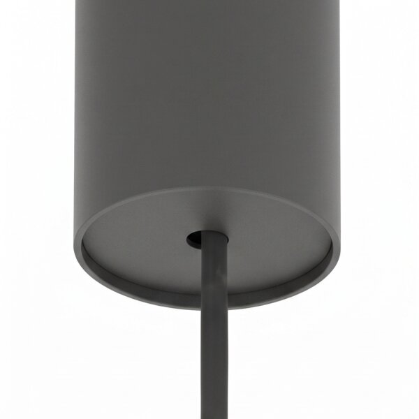 Suspension ronde Umbra Gris Ø11 cm GU10 Cône en métal