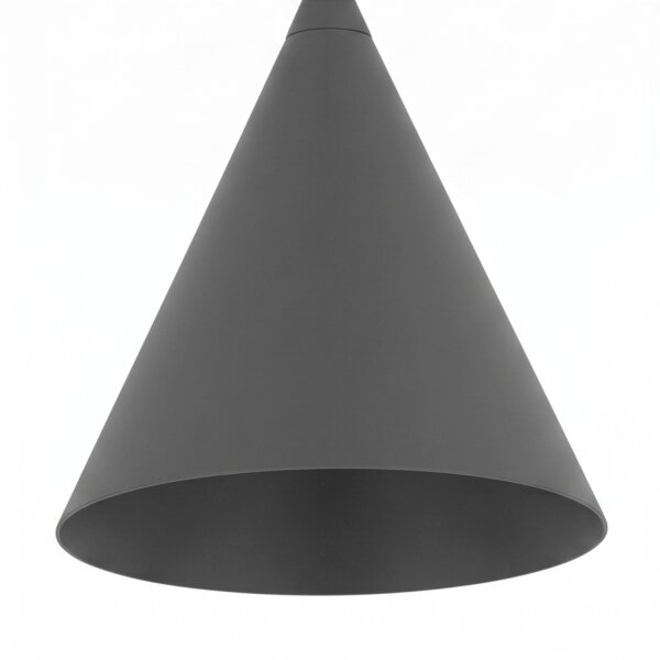 Suspension ronde Umbra Gris Ø11 cm GU10 Cône en métal